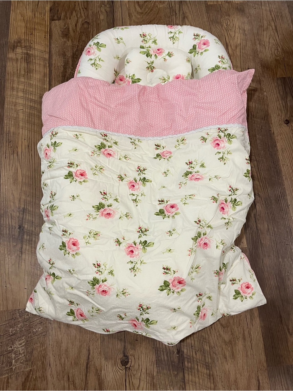 Floral Pink Baby Nest Sleeping Sack